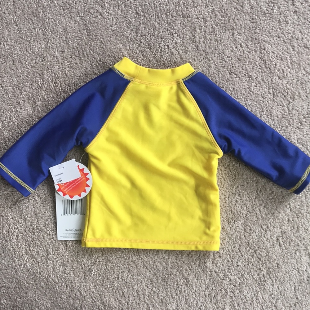 Candlesticks Rash Guard Shirt (size 12m) - Picture 2 of 4